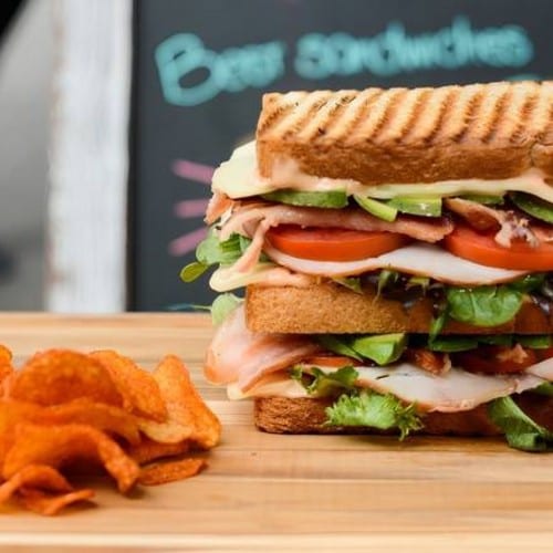 Turkey Club Sandwich.