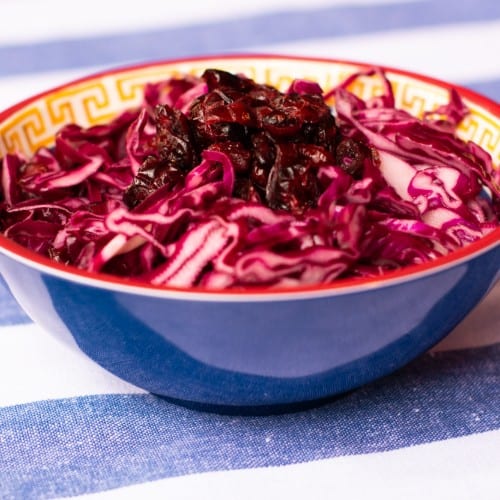 Cabbage & Cranberry Slaw.